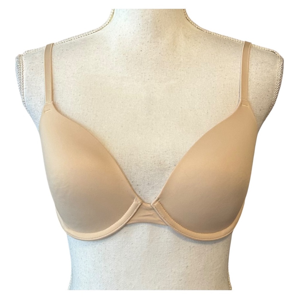Victoria’s Secret PINK Wear Everywhere T-shirt Lightly‎ Lined Bra SZ 32D in Nude